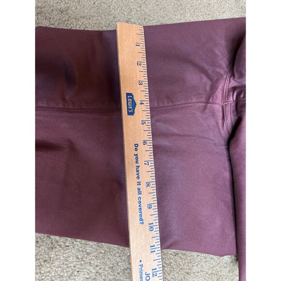 Frame size 34 pants Le Crop Mini Boot zip-fly brown office cocktails dressy - Picture 6 of 11